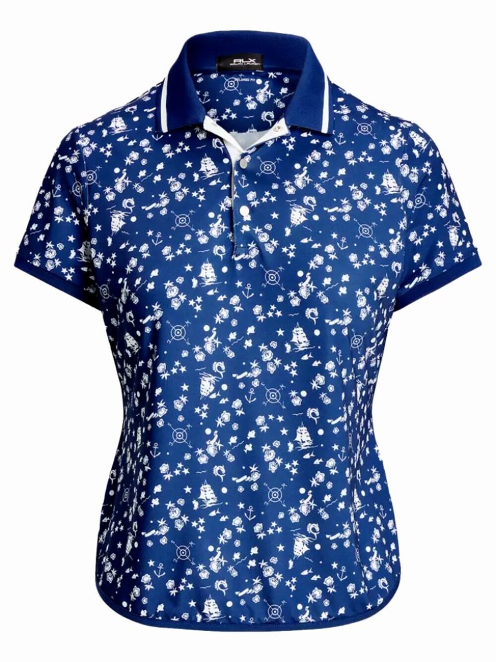 RLX Ralph Lauren Golf Women's Tailored Airflow Graphic Jersey Short Sleeve Golf